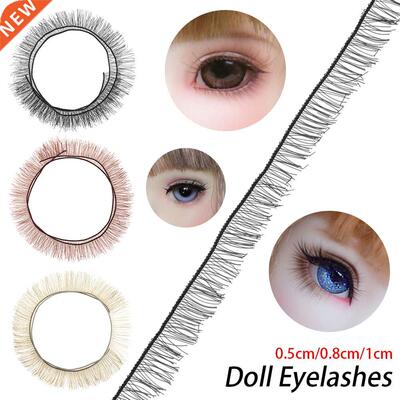 5Pcs 20cm Kids  Doll False Eyelashes 3 Colors Eye Lash Do