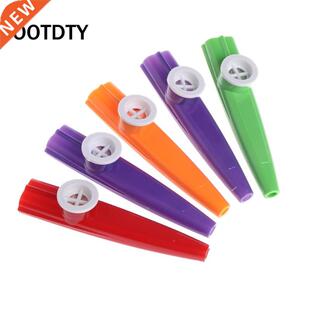 5pcs Mixed Color Orff Plaic Kazoo Harmonica Mouth Flute Ki