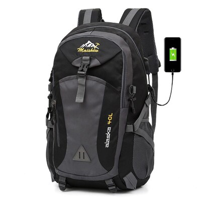 Weysfor 40L Waterproof Men Backpack Travel Pack Sports Bag P
