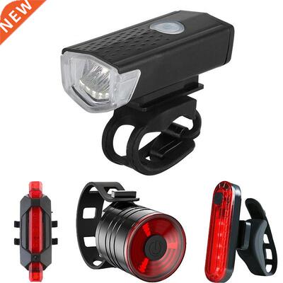 Bike Lights Bicycle LED USB Rechargeable Light Waterproof MT