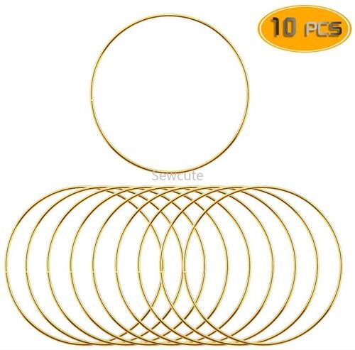 10pcs Metal Dream Catcher Dreamcatcher Ring Macrame Craft Ho