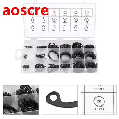 300PCS Circlip Set External/Internal Retaining C-Type Circli