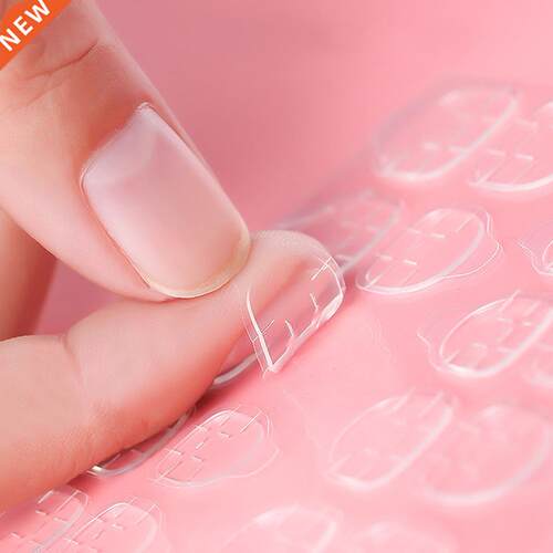 120Pcs/Set Clear Double Sided Fake Art Nails Adhesive Tapes