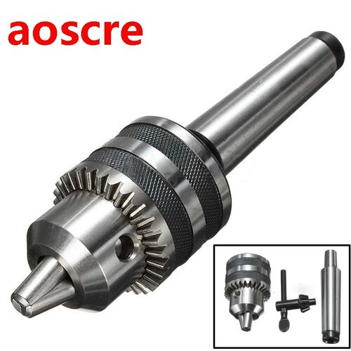 Heavy Duty Ball Bearing Key Drill Chuck +MT3 Arbor Lathe Chu