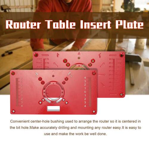 Aluminium Router Table Insert Plate Wood WorkBench Wood Rout