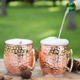 Wine Glasses Copper Stainless Steel Copper Goblet Anti-fall