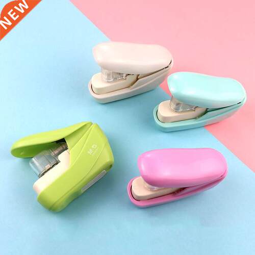 Creative Staple-Free Stapler Candy Color Office School Stude