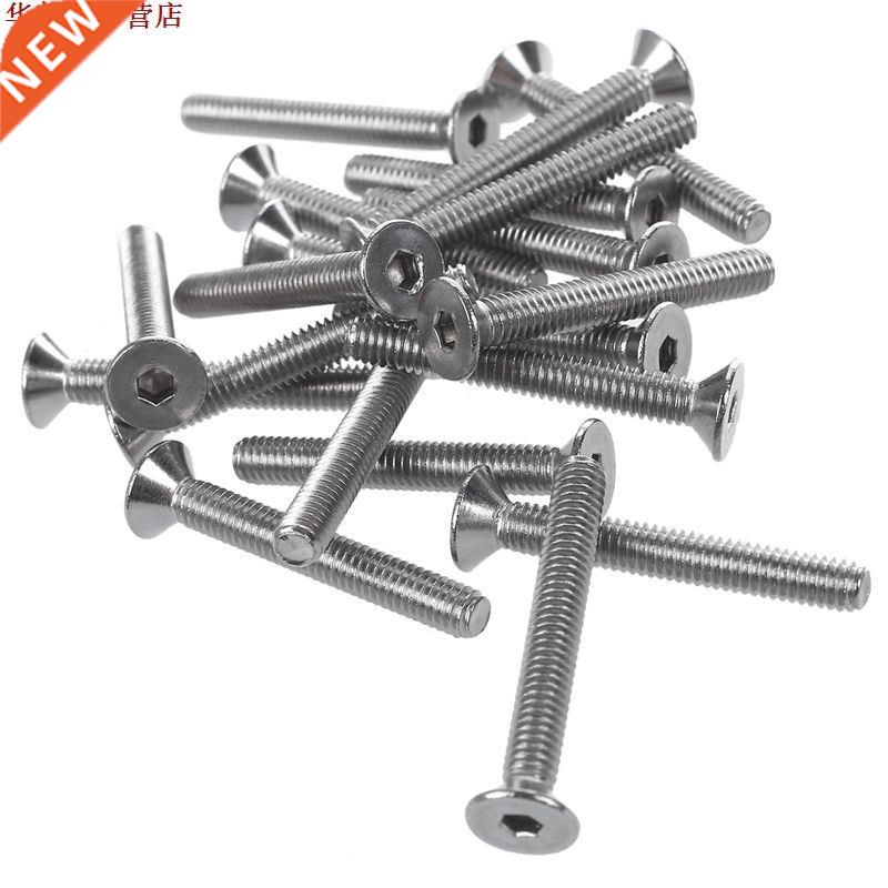 Vis fraisées d'acier inoxydable de 20 pièc