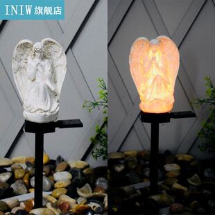 Solar Angel Stake Lights Outdoor Garden Pathways Luminous La