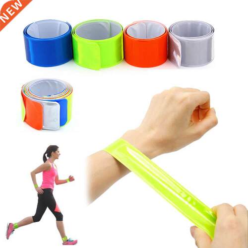 2Pcs Cycling Reflective Strips Tape Warning Wristband Outdoo