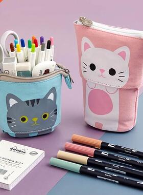 Angoo [Fun] Pen Pencil Bag Case, Cartoon Cute Cat Bear Sheep