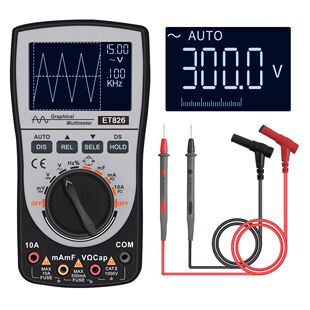 ET826 Intelligent Digital Oscilloscope Multimeter DC/AC Curr