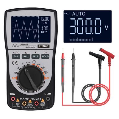 ET826 Intelligent Digital Oscilloscope Multimeter DC/AC Curr