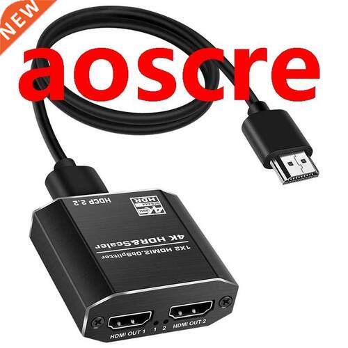 HDMI Splitter One Input Two Output 2.0 Audio Decoder 4Kx2K H