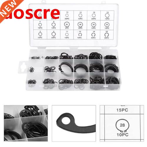 300PCS Circlip Set External/Internal Retaining C-Type Circli