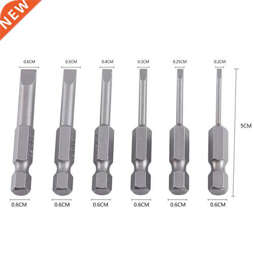 Wholesale 6pcs/Lot 50mm 2.0-6.0mm 0.25 Hex Shank S2 Alloy Fl