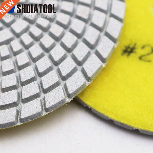 6 pcs 5 Inches Sanding Discs for Granite Marble Stone Tile