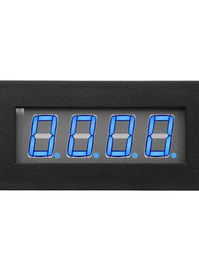DC8V~15V 4 LED Blue Red Tachometer RPM Speed Meter 72mm x 36