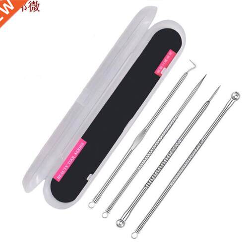 4pcs steel acne needles face blackhead extractor pmple remo