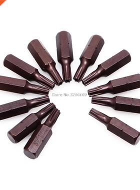 For 12Pcs 25mm 1/4 Hex Shank Magnetic T20 Torx Security Scre