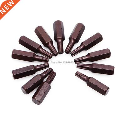 For 12Pcs 25mm 1/4 Hex Shank Magnetic T20 Torx Security Scre