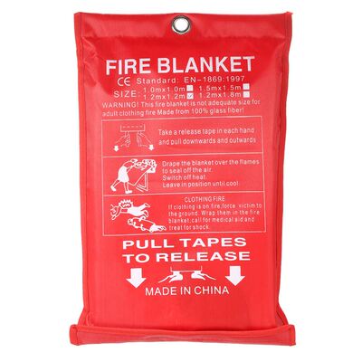 1M x 1M Sealed Fire Blanket Home Safety Fighting Fire Exting