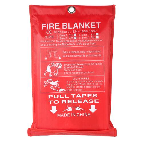 1M x 1M Sealed Fire Blanket Home Safety Fighting Fire Exting