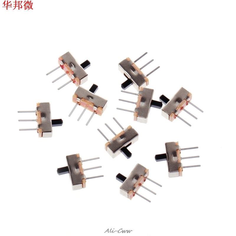 Mini interrupteur coulissant Vertical | 10 pièces 2 p