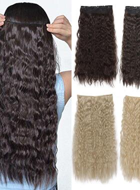 XINRAN Synthetic 5 Clips Long Wave Hair Extensions Clips in