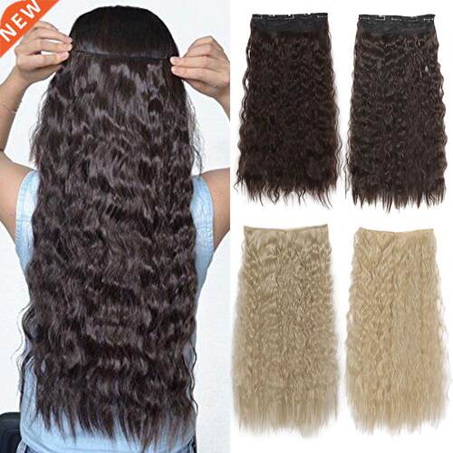 XINRAN Synthetic 5 Clips Long Wave Hair Extensions Clips in