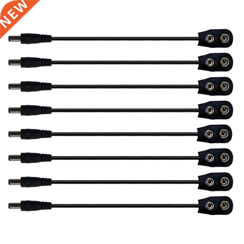 2 4 6 8 PCS 9V Battery Clip Converter Power Cables Snap Conn