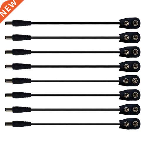 2 4 6 8 PCS 9V Battery Clip Converter Power Cables Snap Conn