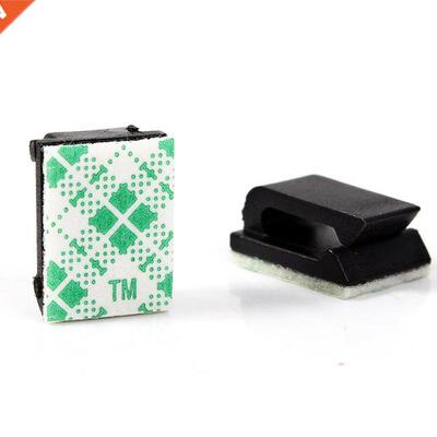 Hot 50Pc Sngle Hole Plastc Offce Wre Cord Cable Wrapper