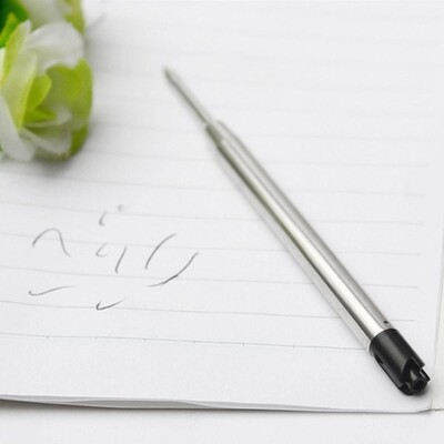 5pc Balck / Blue Metal Pen Replacement Fit For Parker style