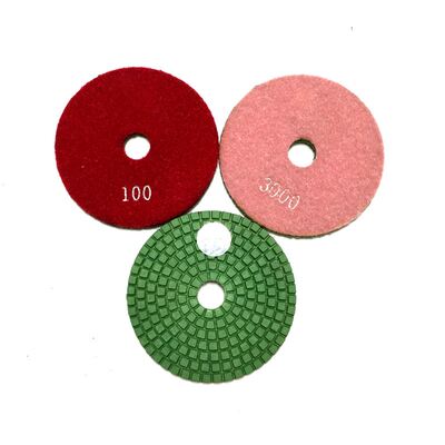 10 Pcs/Lot 4 Inch/100mm Wet Polishing Pads/Granite Polishin