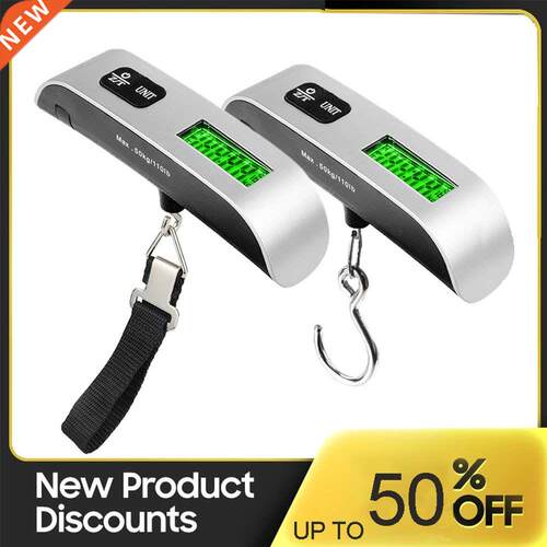 LCD Digital Luggage Scale Portable 50kg 10g Suitcase Scale H