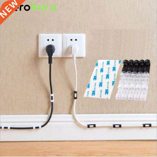 20PCS Cable Organizer Wire Winder Earphone Cord Hder HDMI