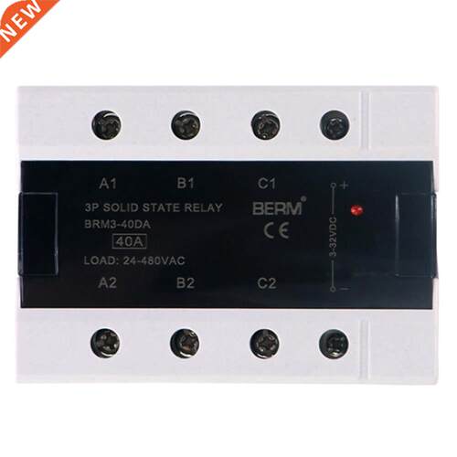 Reliable Sensitive Three Phase Sid State Relay 10-120A Loa