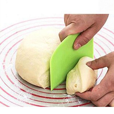 1pc Dough Scrapers Cream Smooth Cake Spatula Baking Scraper