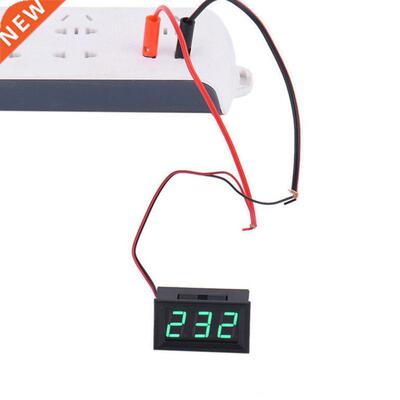 DC 5V-120V Voltmeter LED Display Panel 2 Wire Volt Voltage T