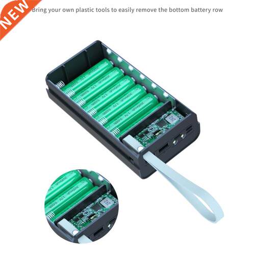 18650 Power Bank Case Dual USB Mobile Phone Charge Wireless