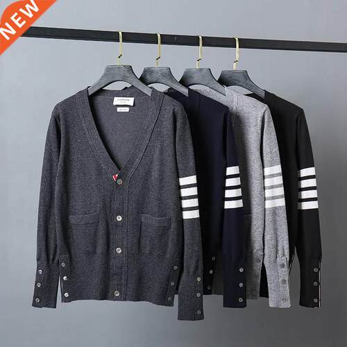 Ms 2021 TB thom fashion brand v-neck sweater garment unlined
