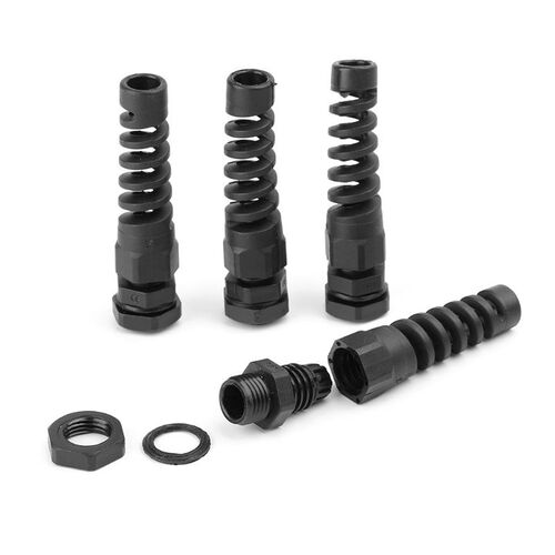 10pcs Waterproof M12 PG7 Cable Connectors Spiral Strain Reli