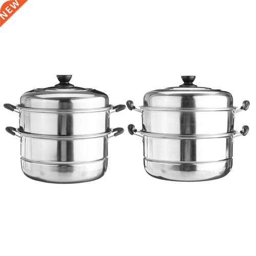 Stainless Steel Three layers Thick Steamer Pot Soup Steam Po