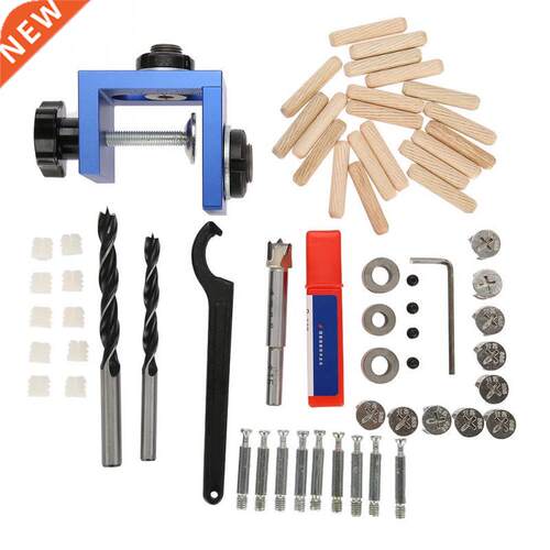 Dowel Hole Drilling Guide Jig Kit Carpentry Positioner Tools
