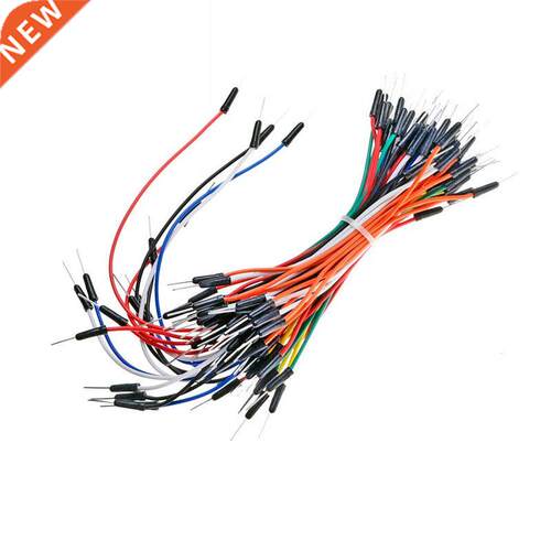 65pcs/Lot New Solless Flexible Breadboard Jumper wires Ca