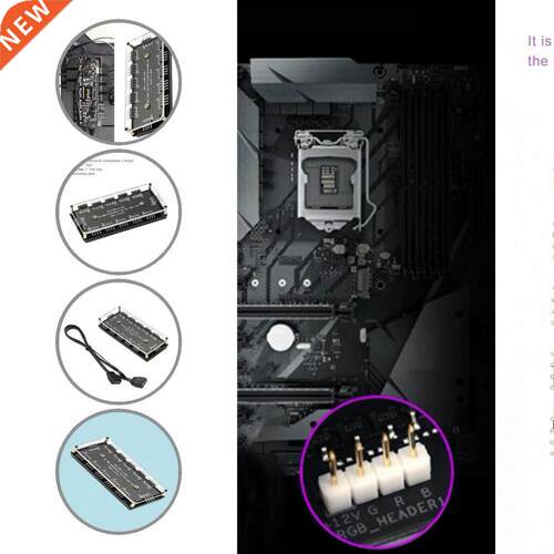 Lightweight Useful 12V 4 Pin RGB Cooling Fan Cable Splitter