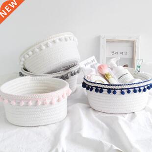 Nordic style nique Woven Wool Storage Basket Home Decoratio