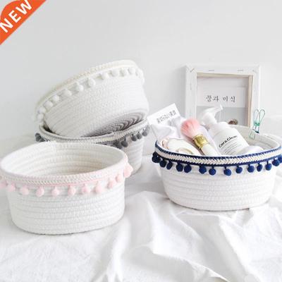 Nordic style nique Woven Wool Storage Basket Home Decoratio