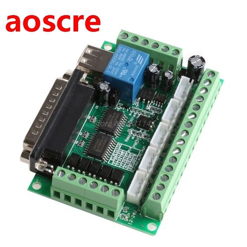 5 Axis CNC Breakout Board With Optical Coupler For Stepper M